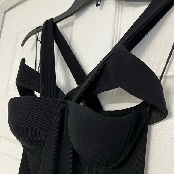 The Indecent Proposal Dress. Gorgeous Black Semi Formal Maxi Dress. - Picture 3 of 11